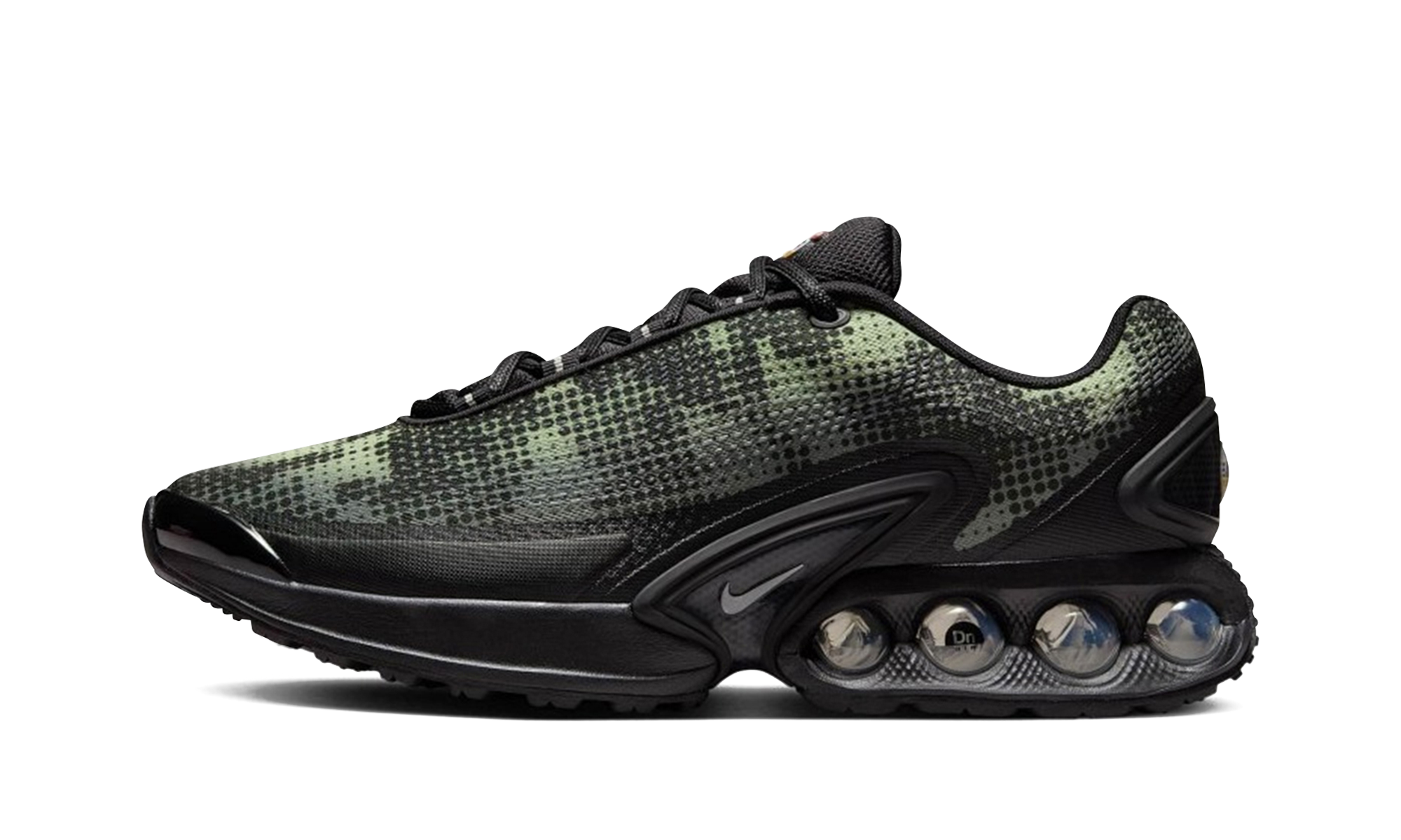 Nike Air Max Dn Black Olive Aura Medium Olive Metallic Silver