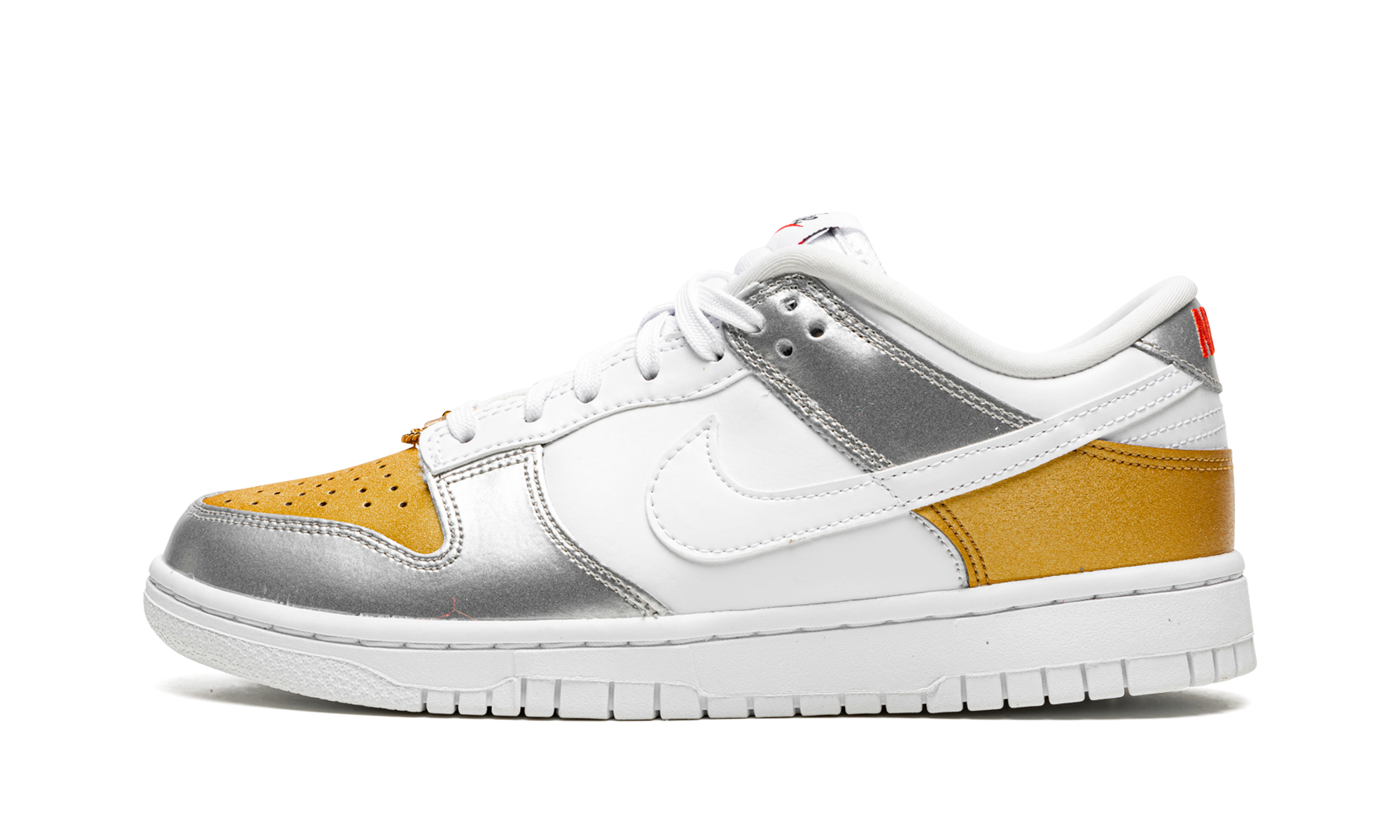 Nike Dunk Low Gold Silver 1