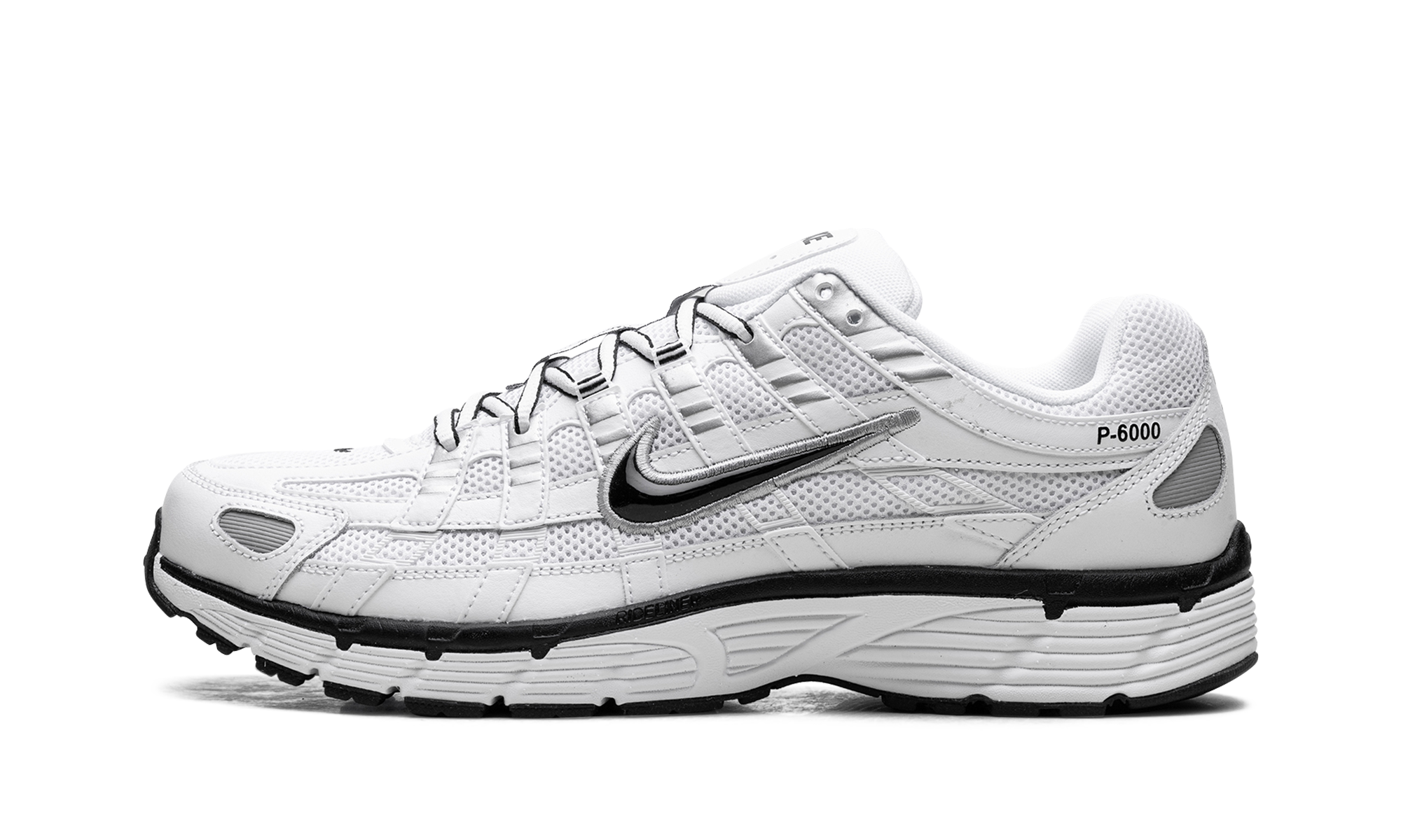 Nike P-6000 White Metallic Silver Black 1
