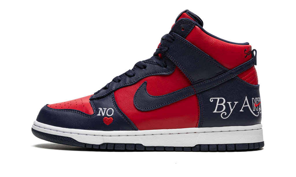 Nike SB Dunk High Supreme By Any Means Blue Red 2