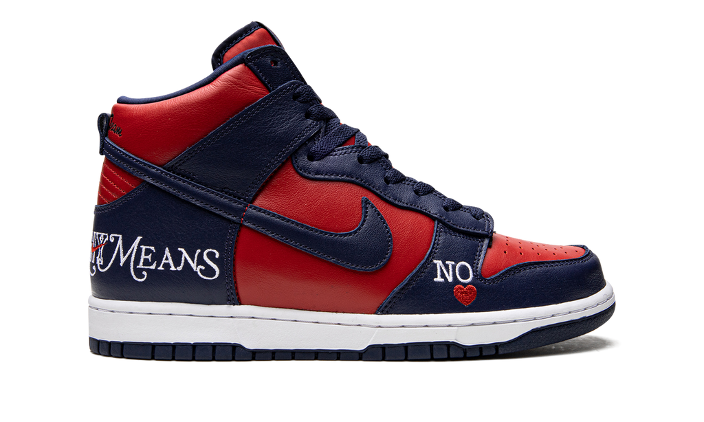 Nike SB Dunk High Supreme By Any Means Blue Red 7