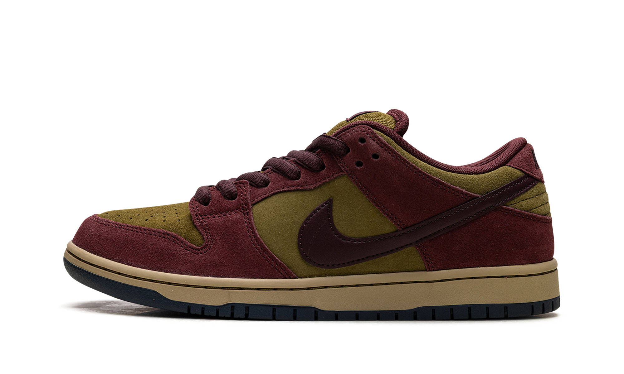 Nike SB Dunk Low Dark Team Red Olive Flak 1