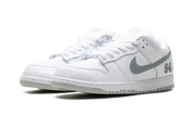Nike SB Dunk Low Supreme White Metallic Silver 2