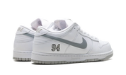 Nike SB Dunk Low Supreme White Metallic Silver 3