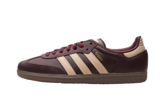 Adidas Samba Maroon Crystal Sand Bordo Dourado