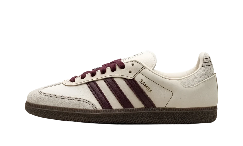 Adidas Samba OG Wonder White Maroon