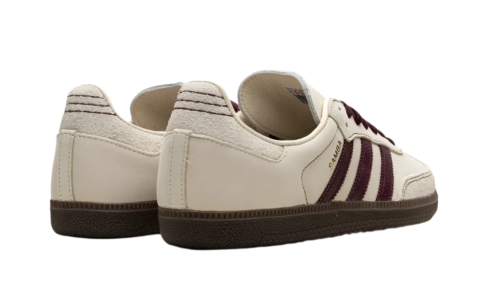 Adidas Samba OG Wonder White Maroon