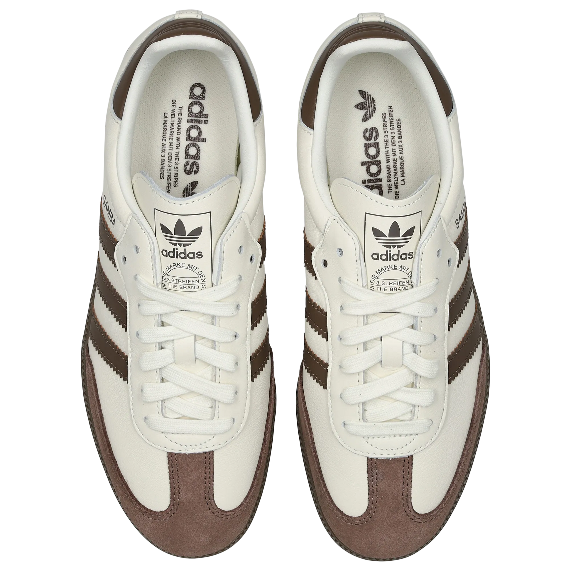 Adidas Samba Off White Earth Strata Branco e Castanho