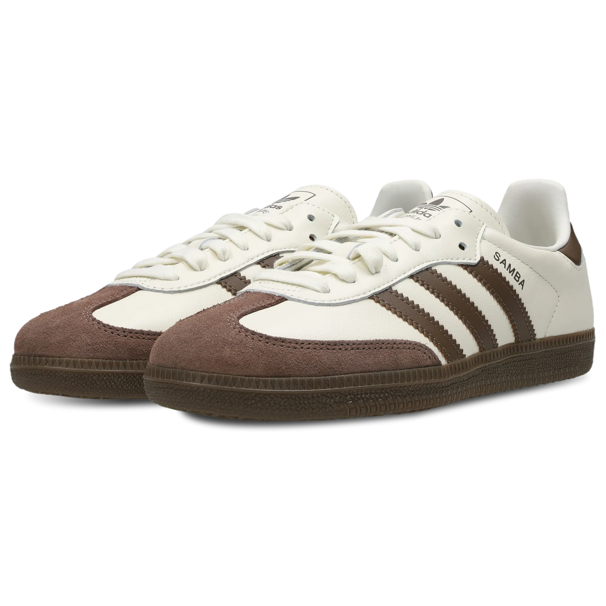 Adidas Samba Off White Earth Strata Branco e Castanho