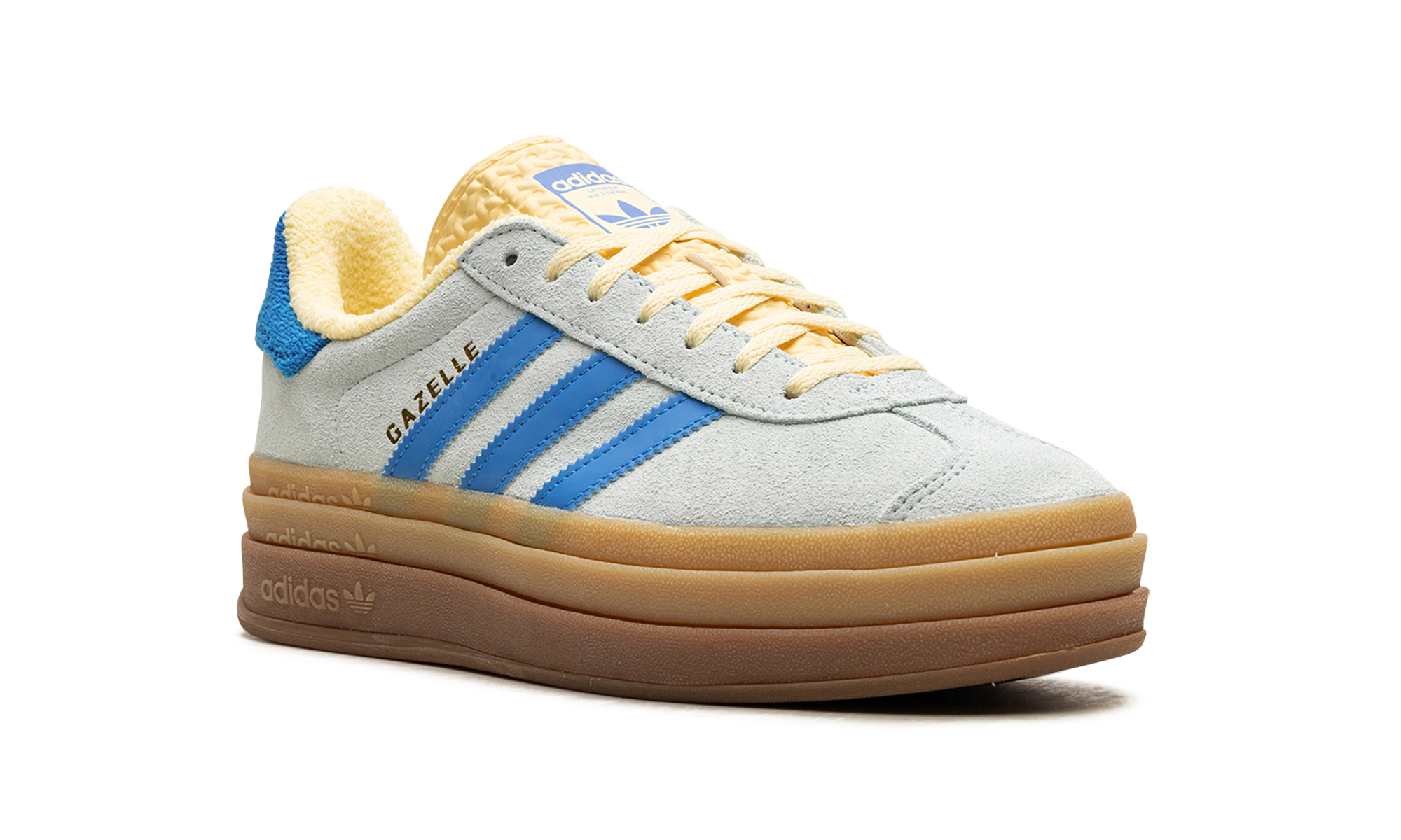Adidas Gazelle Bold Almost Blue Yellow 2