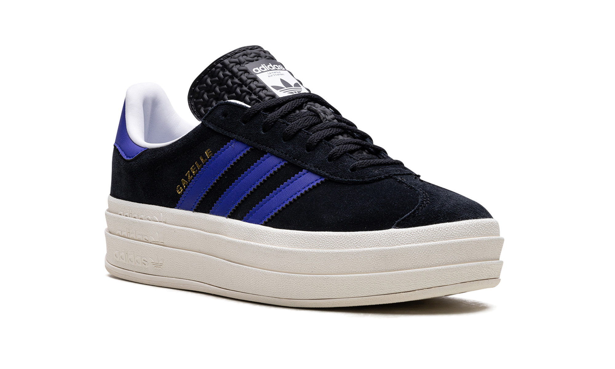 Adidas Gazelle Bold Core Black Lucid Blue (W) 2