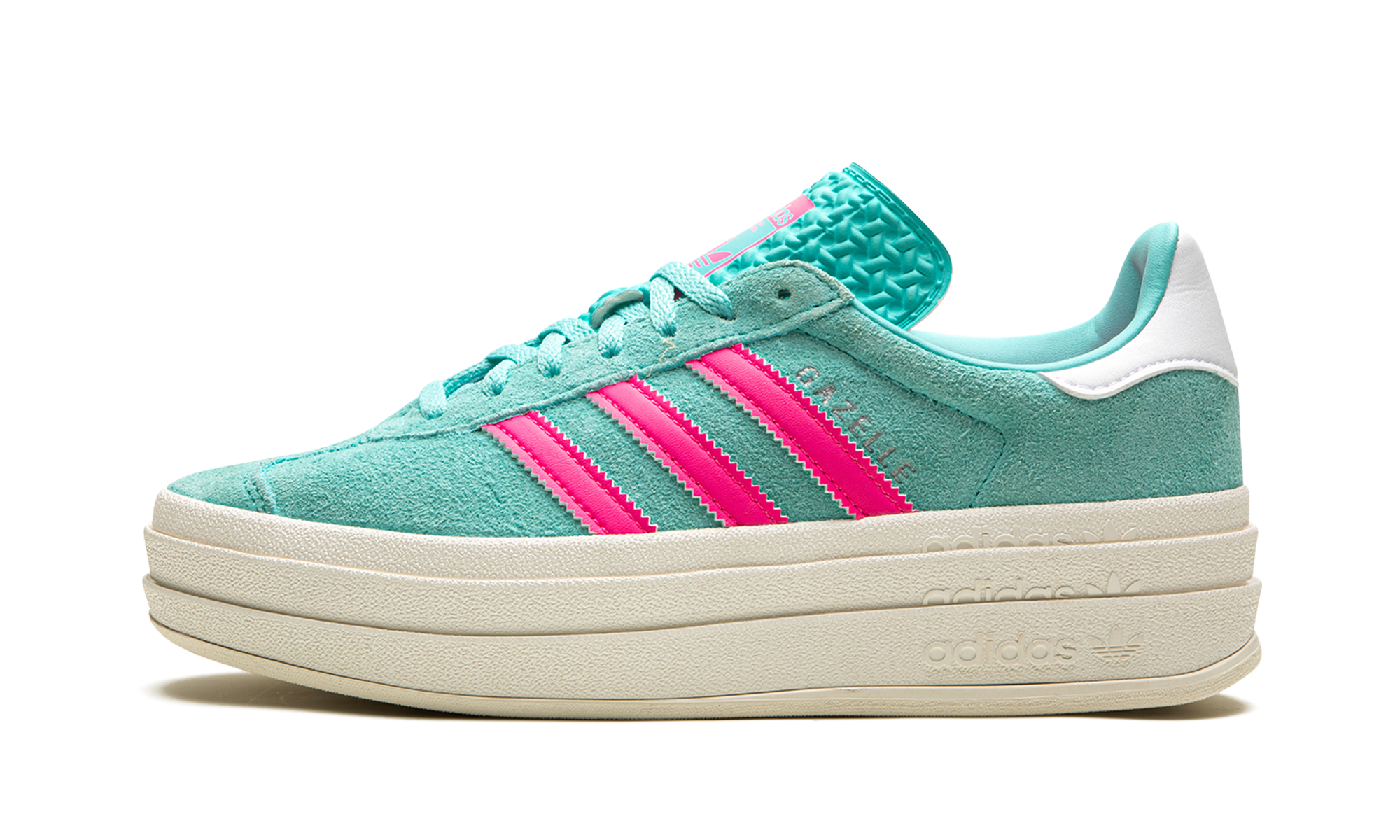 Adidas Gazelle Bold Flash Aqua Lucid Pink (W) 1