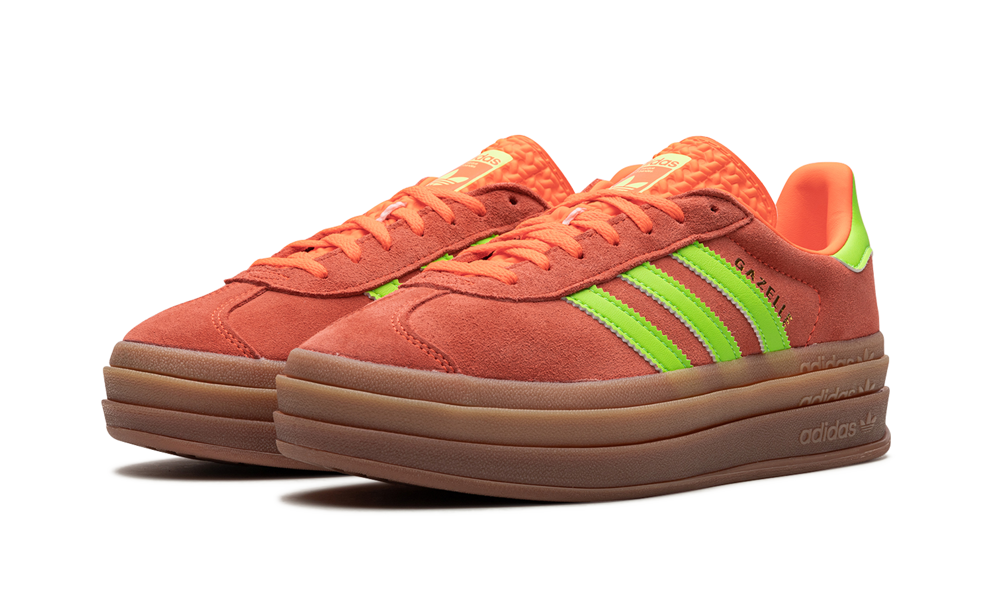 Adidas Gazelle Bold Solar Orange Solar Green 3