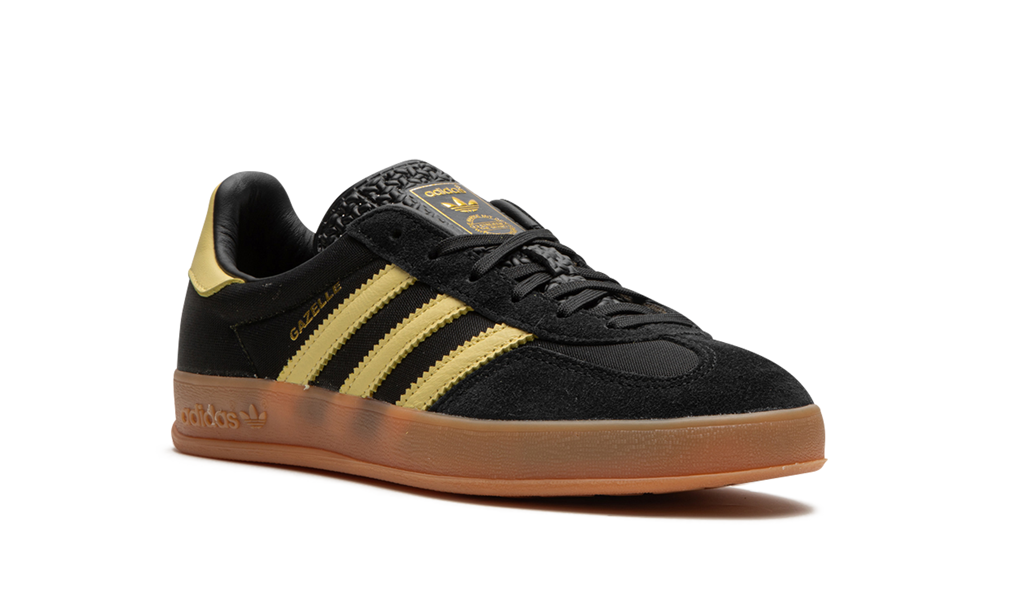 Adidas Gazelle Indoor Core Black Almost Yellow 2