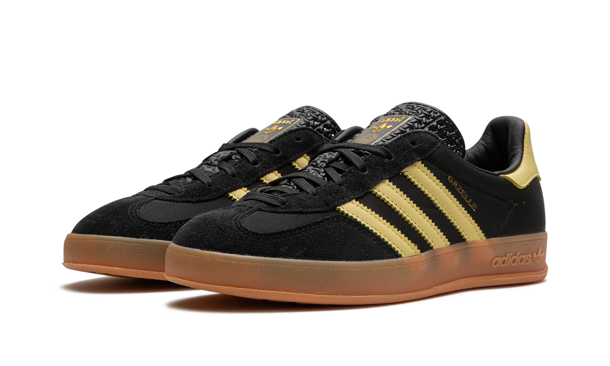 Adidas Gazelle Indoor Core Black Almost Yellow 3