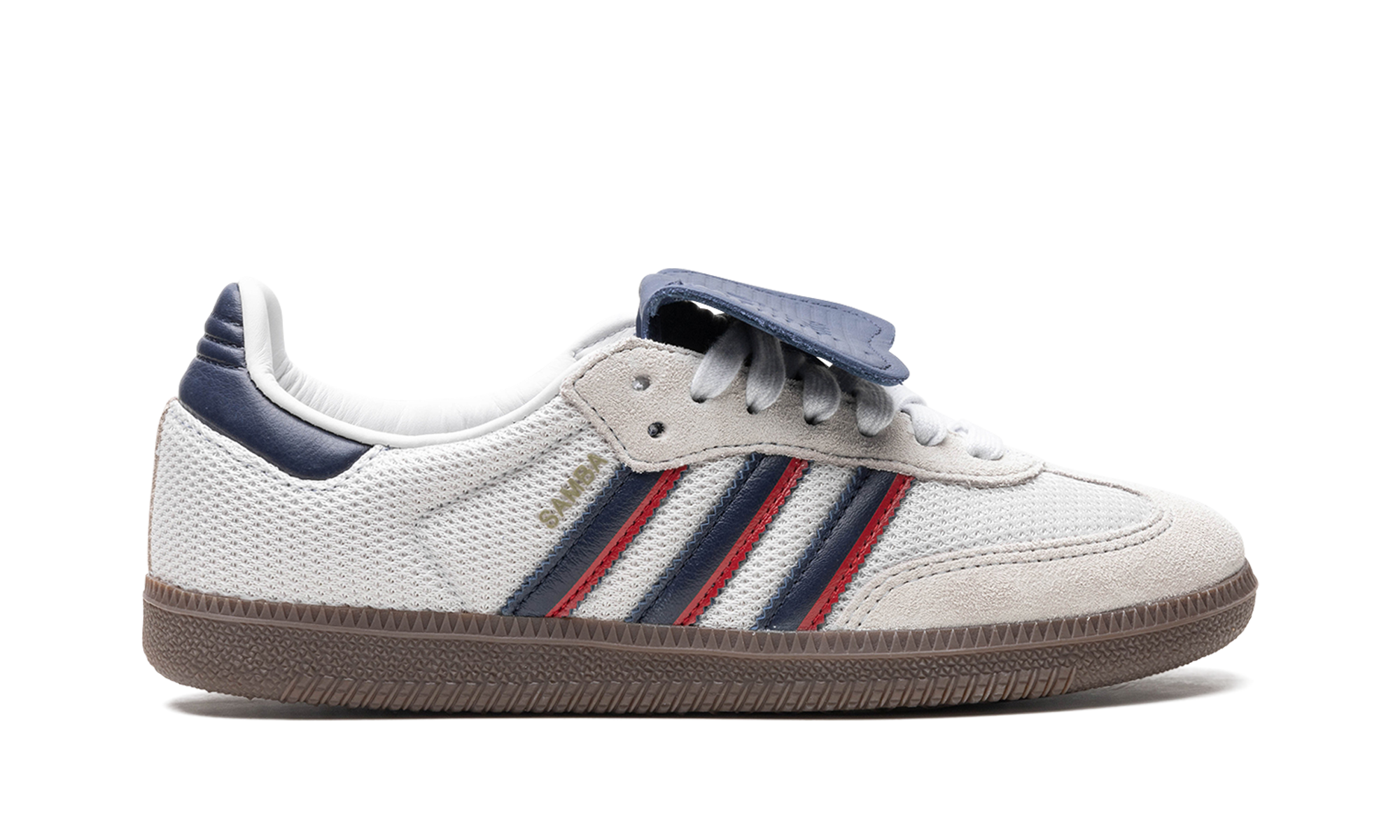 Adidas Samba LT Crystal White Dark Blue Gum 7