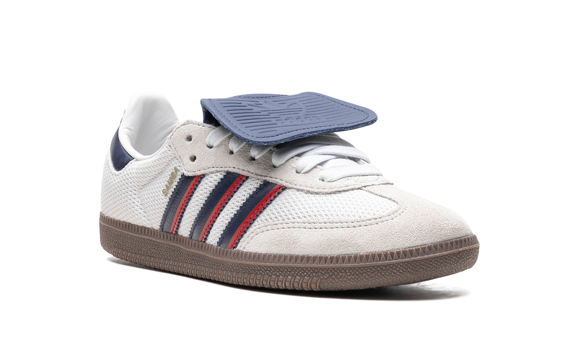 Adidas Samba LT Crystal White Dark Blue Gum 9
