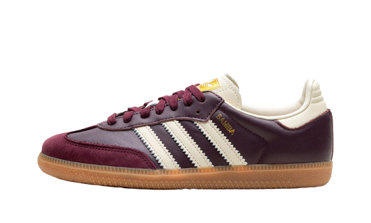 Adidas Samba OG Maroon Gold Metallic Bordeaux