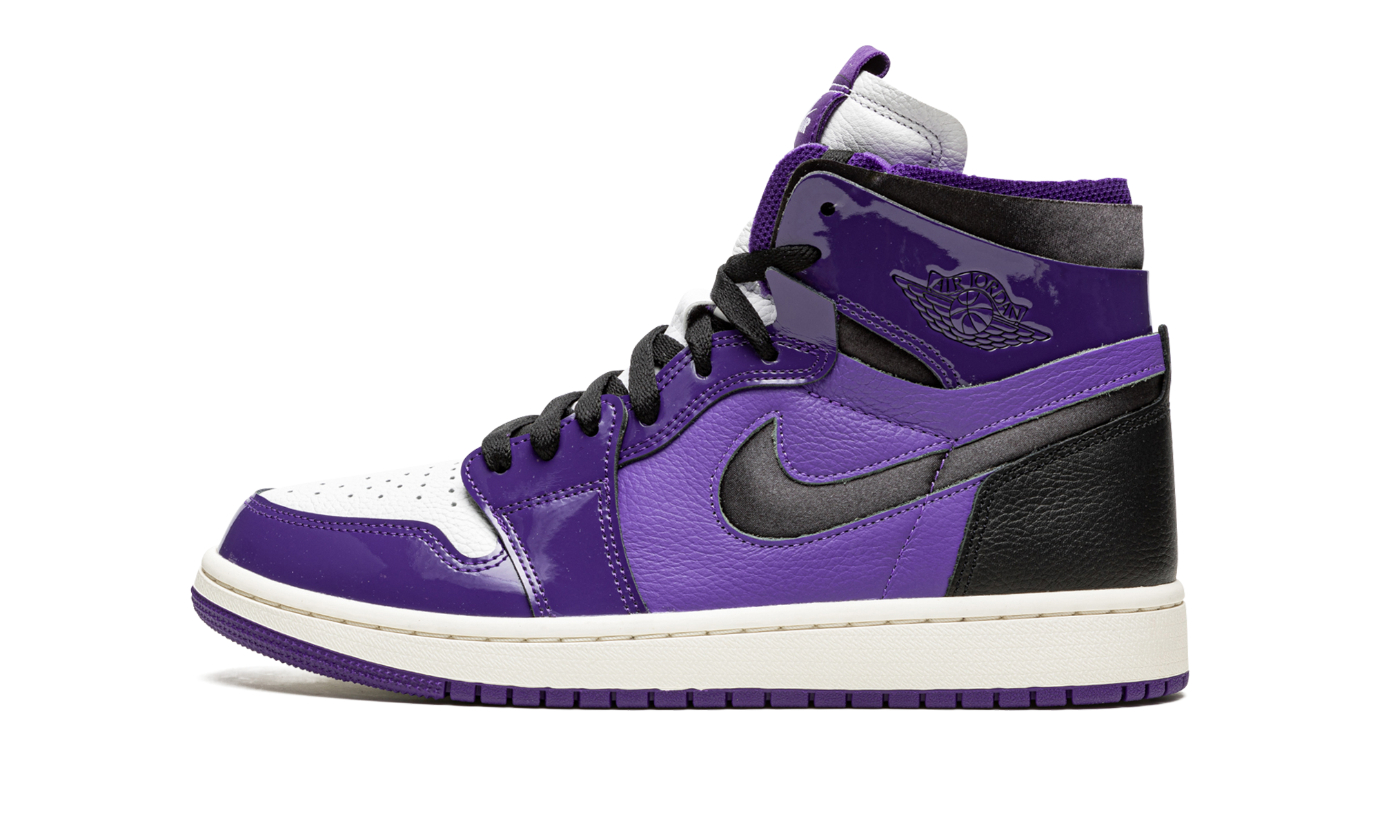 Air Jordan 1 High Zoom Air CMFT Short Purple Patent 1