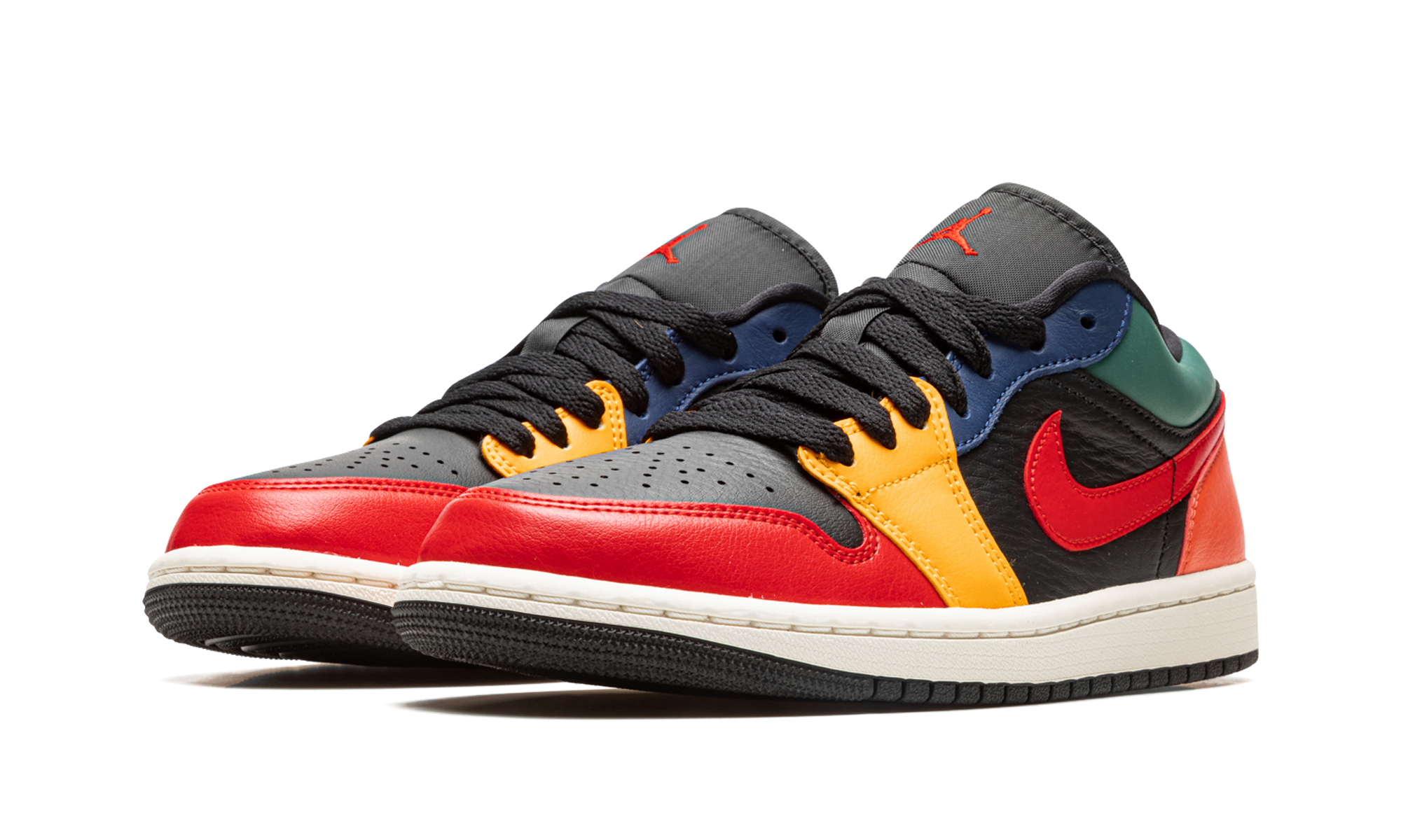 Air Jordan 1 Low Black Multi Color (W) 3