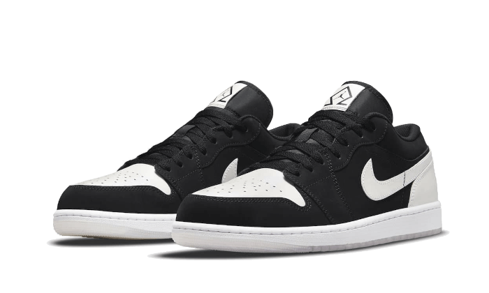 Air Jordan 1 Low Black White Diamond