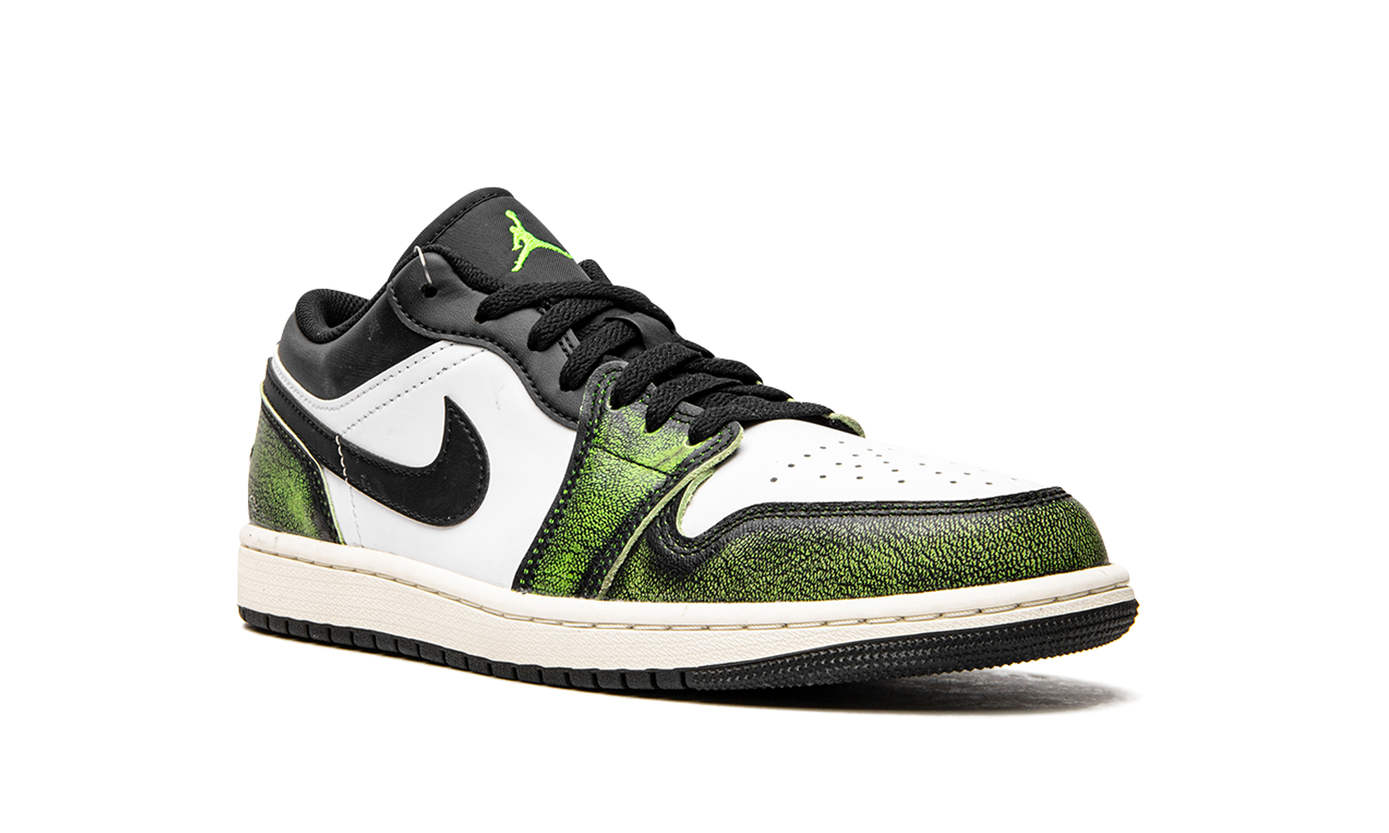 Air Jordan 1 Low Wear Away Electric Green 2