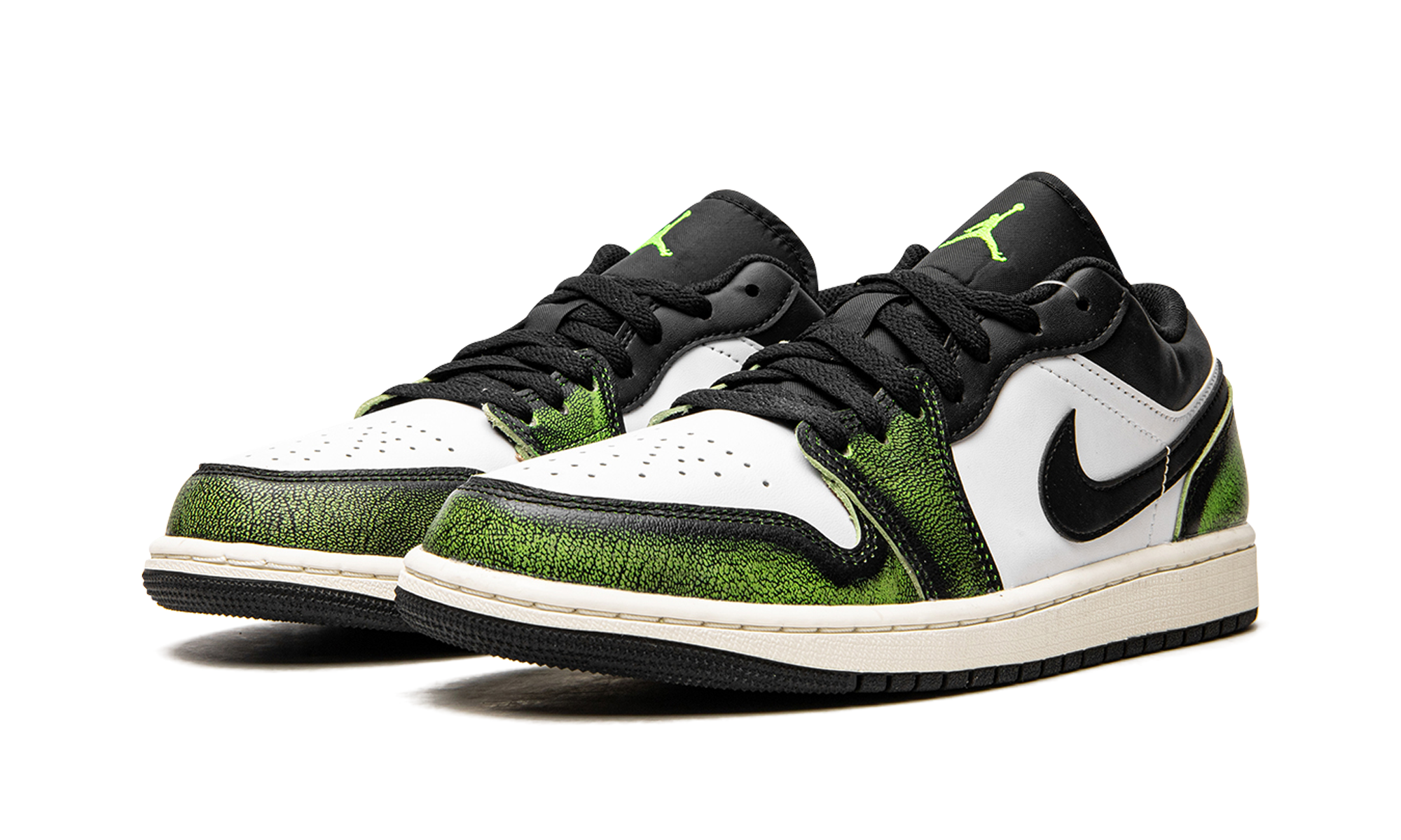 Air Jordan 1 Low Wear Away Electric Green 3