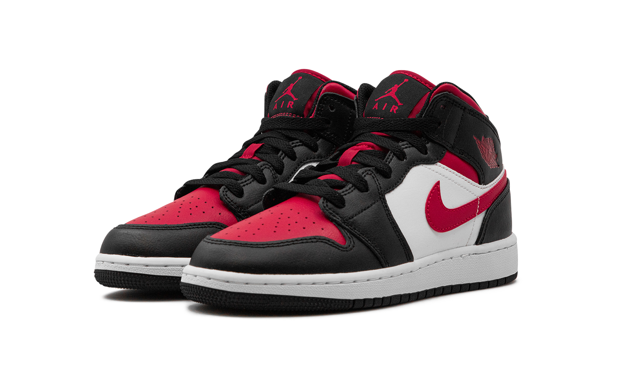 Air Jordan 1 Mid Alternate Bred Toe (GS) 3