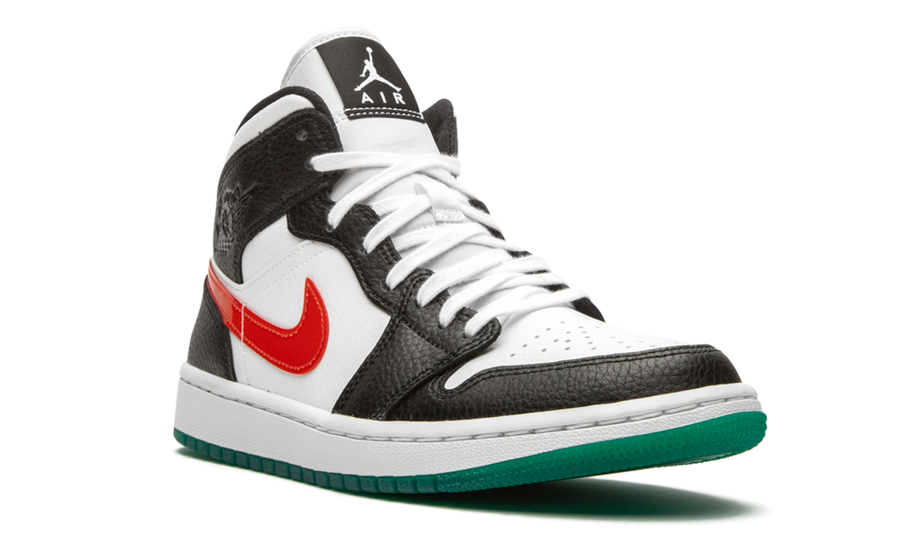 Air Jordan 1 Mid Alternate Swooshes Red Yellow (W) 7