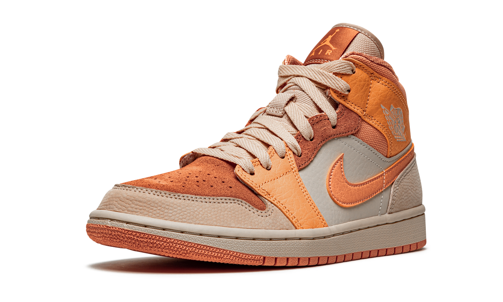 Air Jordan 1 Mid Apricot Orange 4
