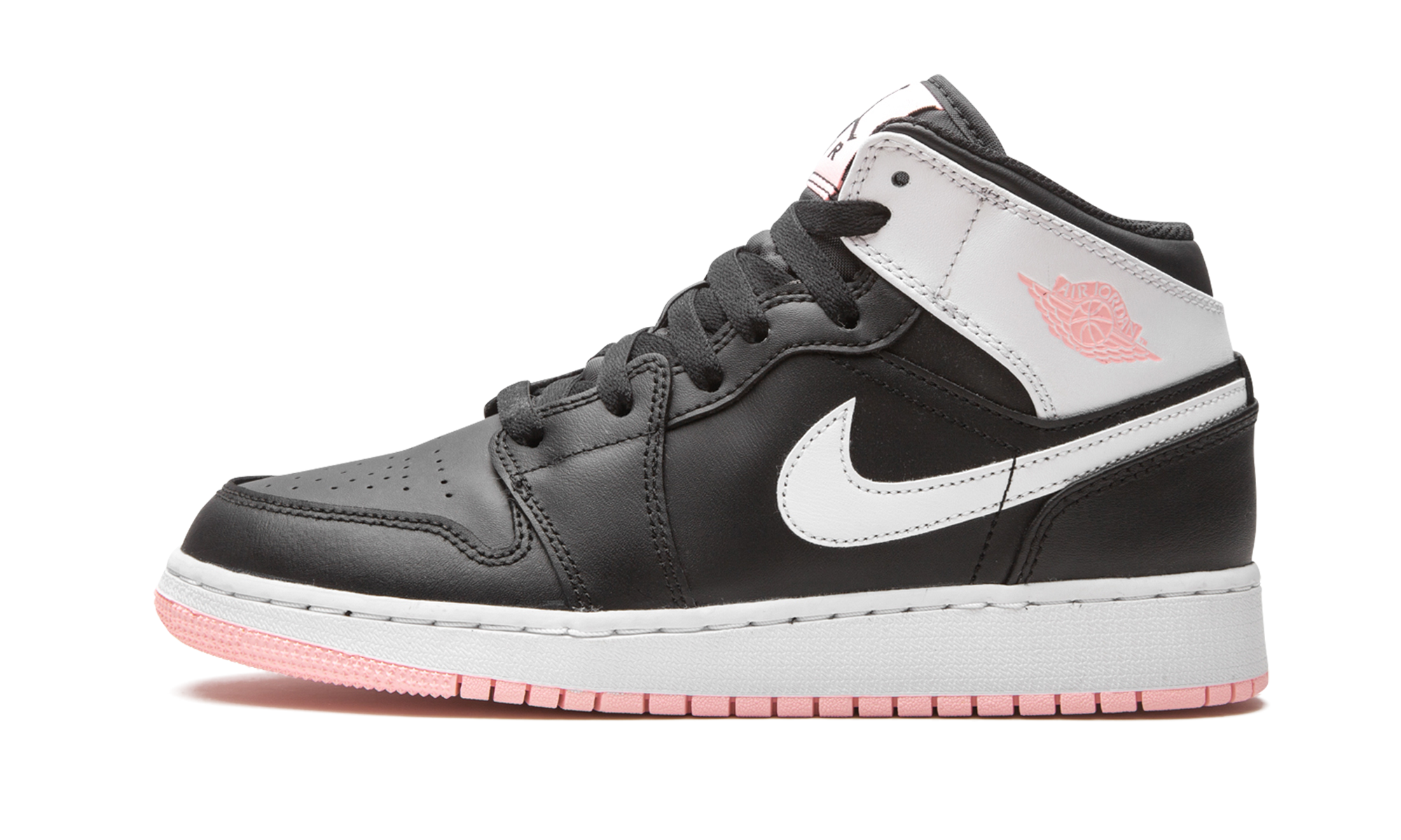 Air Jordan 1 Mid Black Arctic Pink (GS) 2