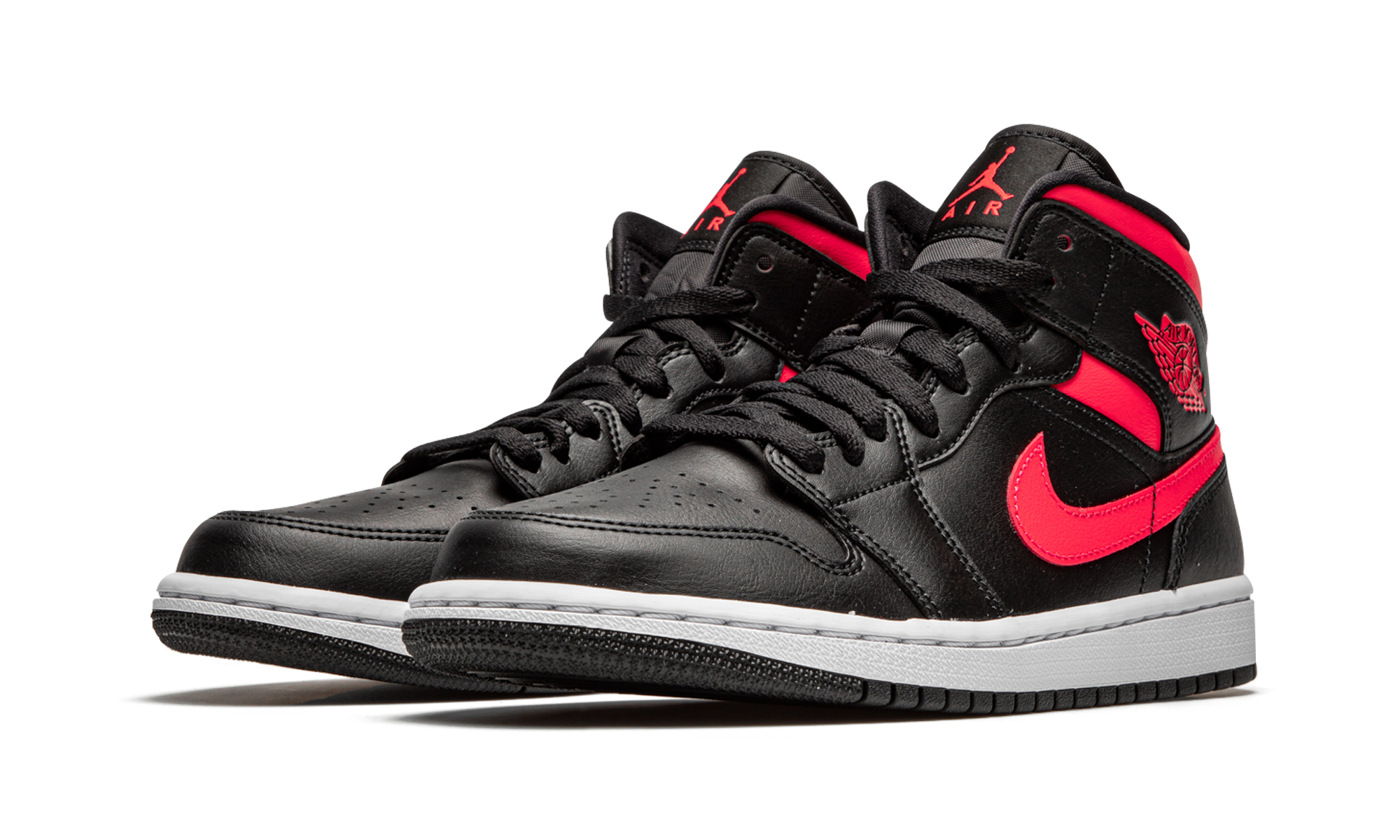 Air Jordan 1 Mid Black Siren Red 2
