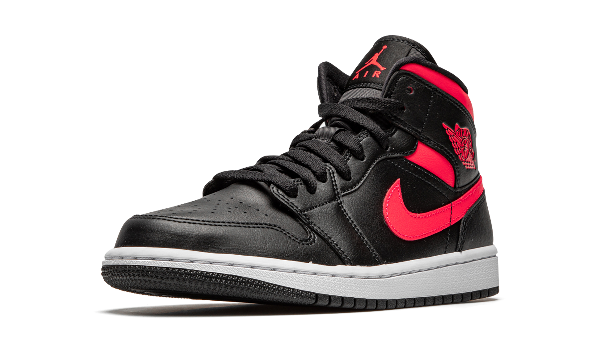 Air Jordan 1 Mid Black Siren Red 4