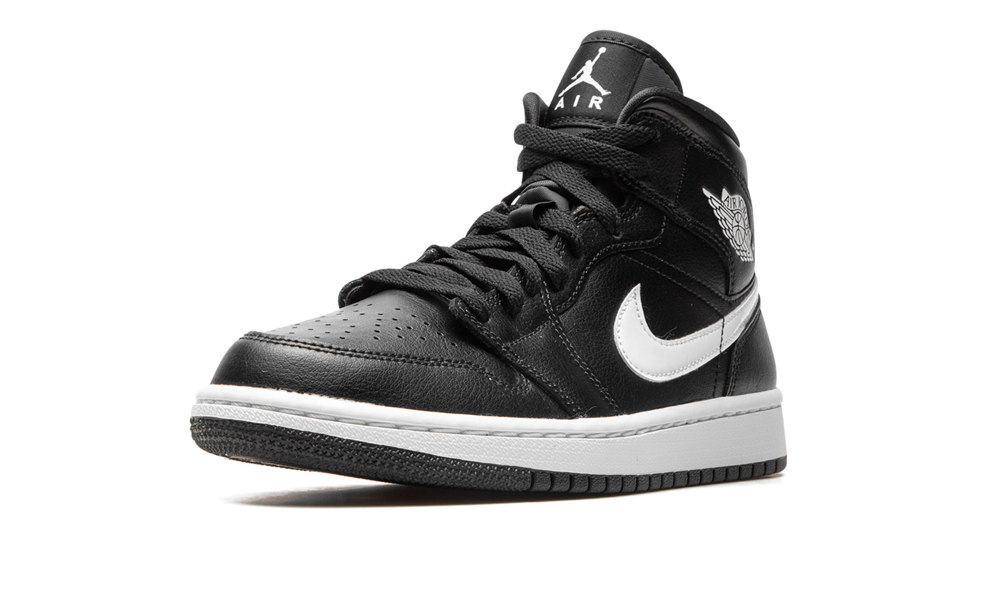 Air Jordan 1 Mid Black White (W) 5