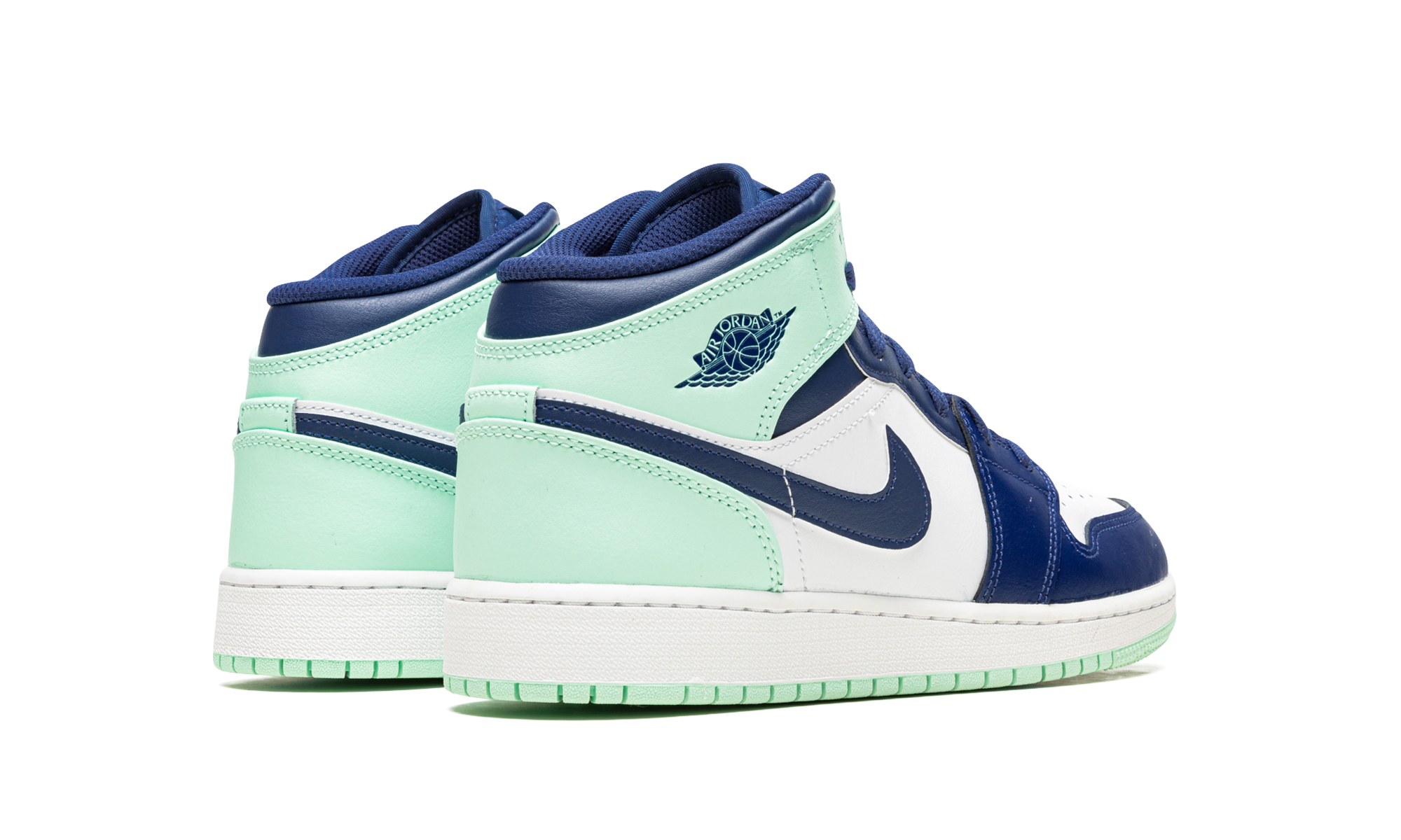 Air Jordan 1 Mid Blue Mint (GS) 4