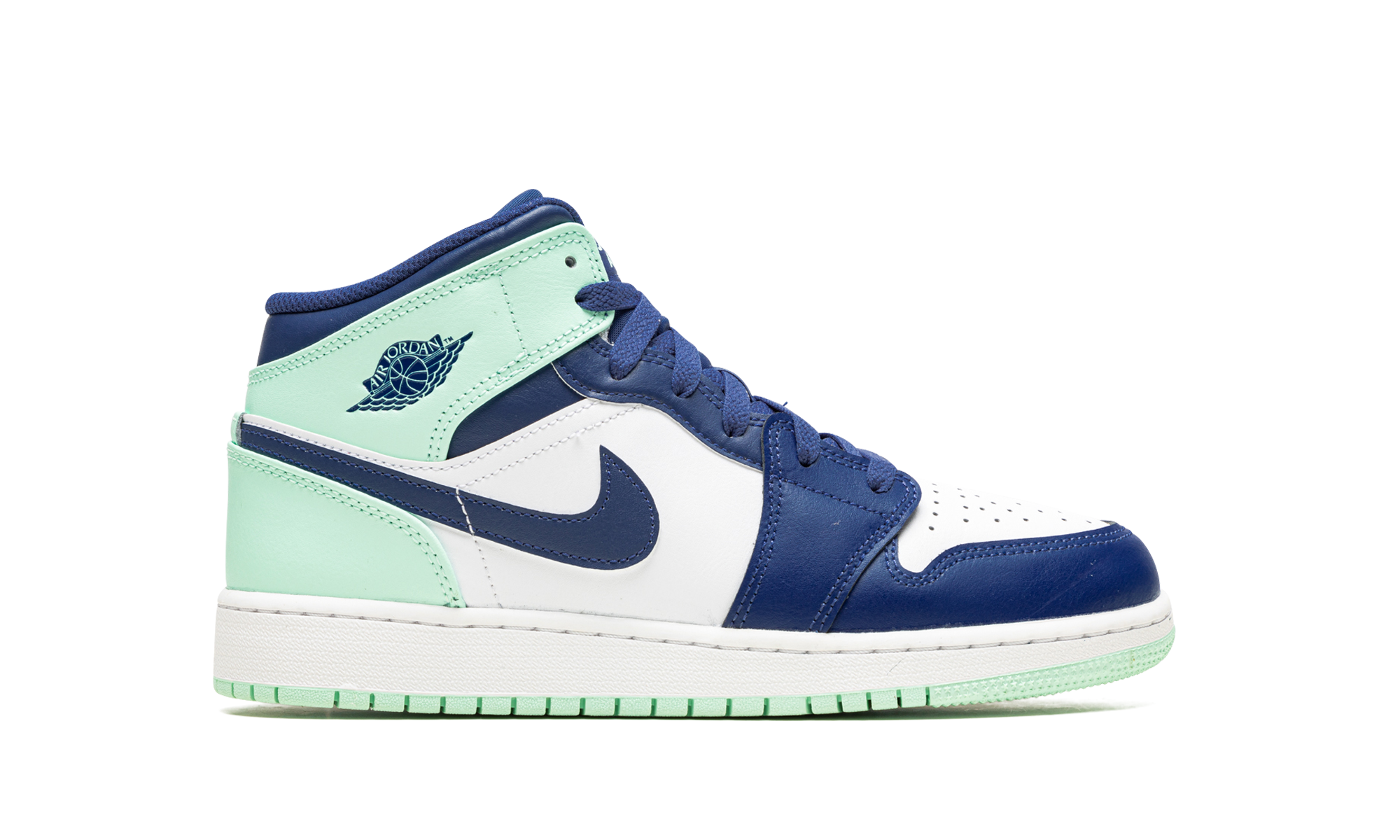 Air Jordan 1 Mid Blue Mint (GS) 7