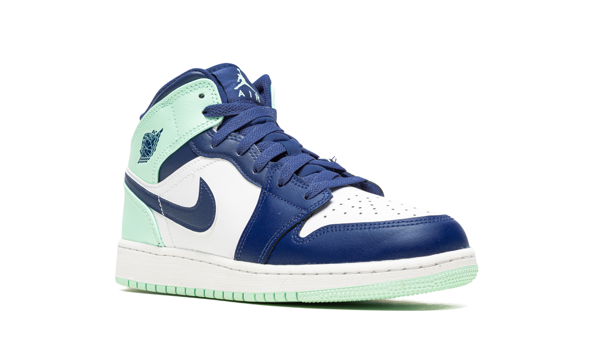 Air Jordan 1 Mid Blue Mint (GS) 8