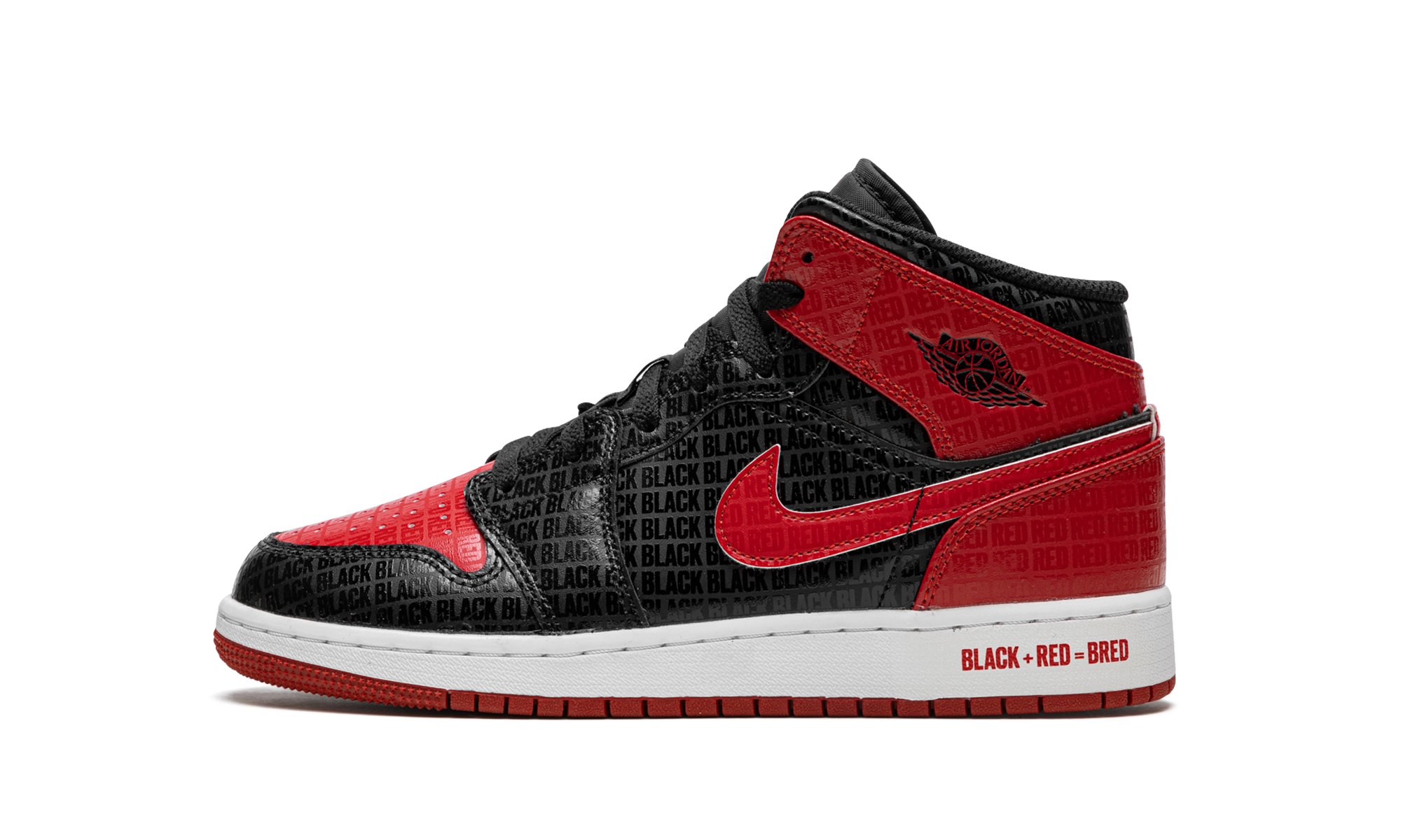 Air Jordan 1 Mid Bred Text 1