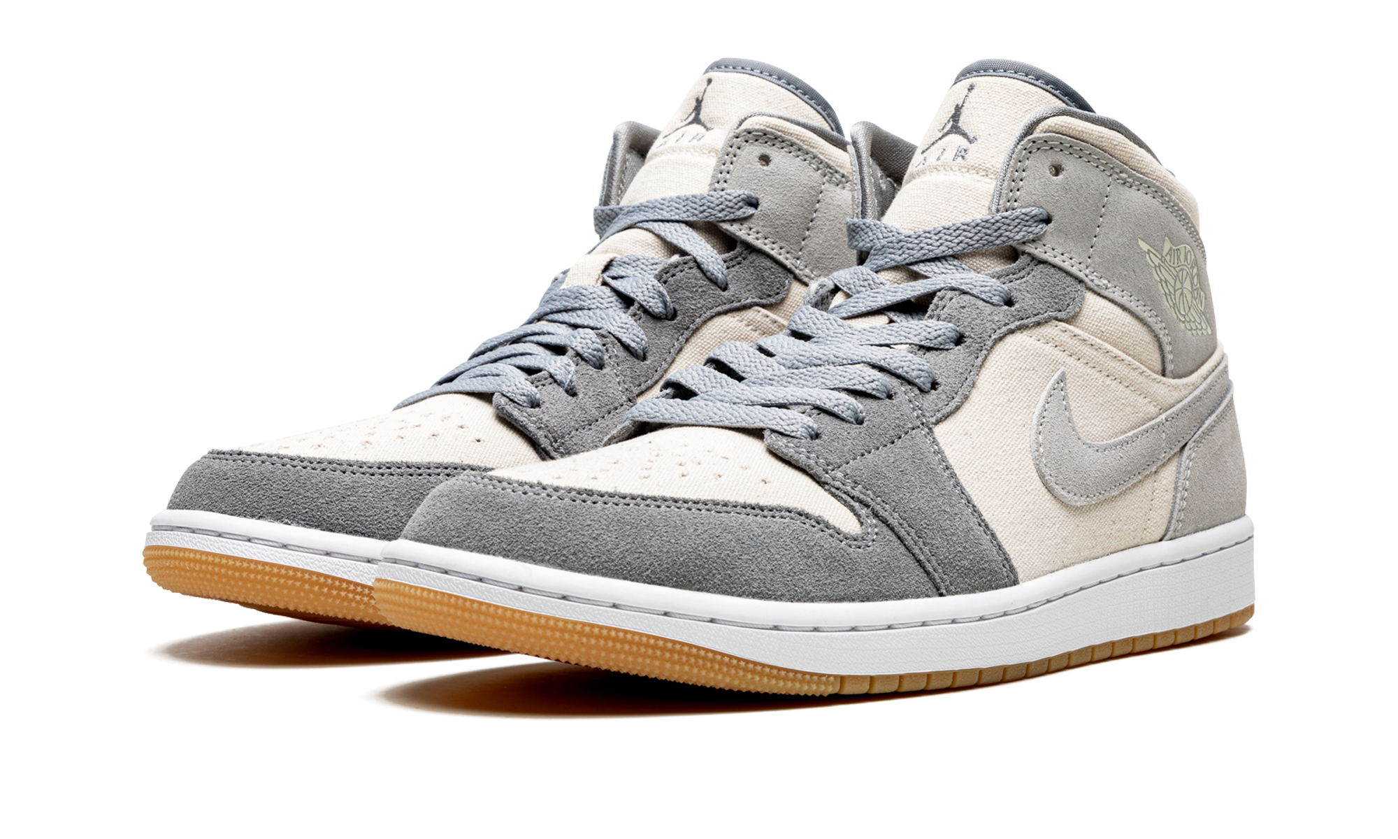 Air Jordan 1 Mid Coconut Milk Particle Gray 2