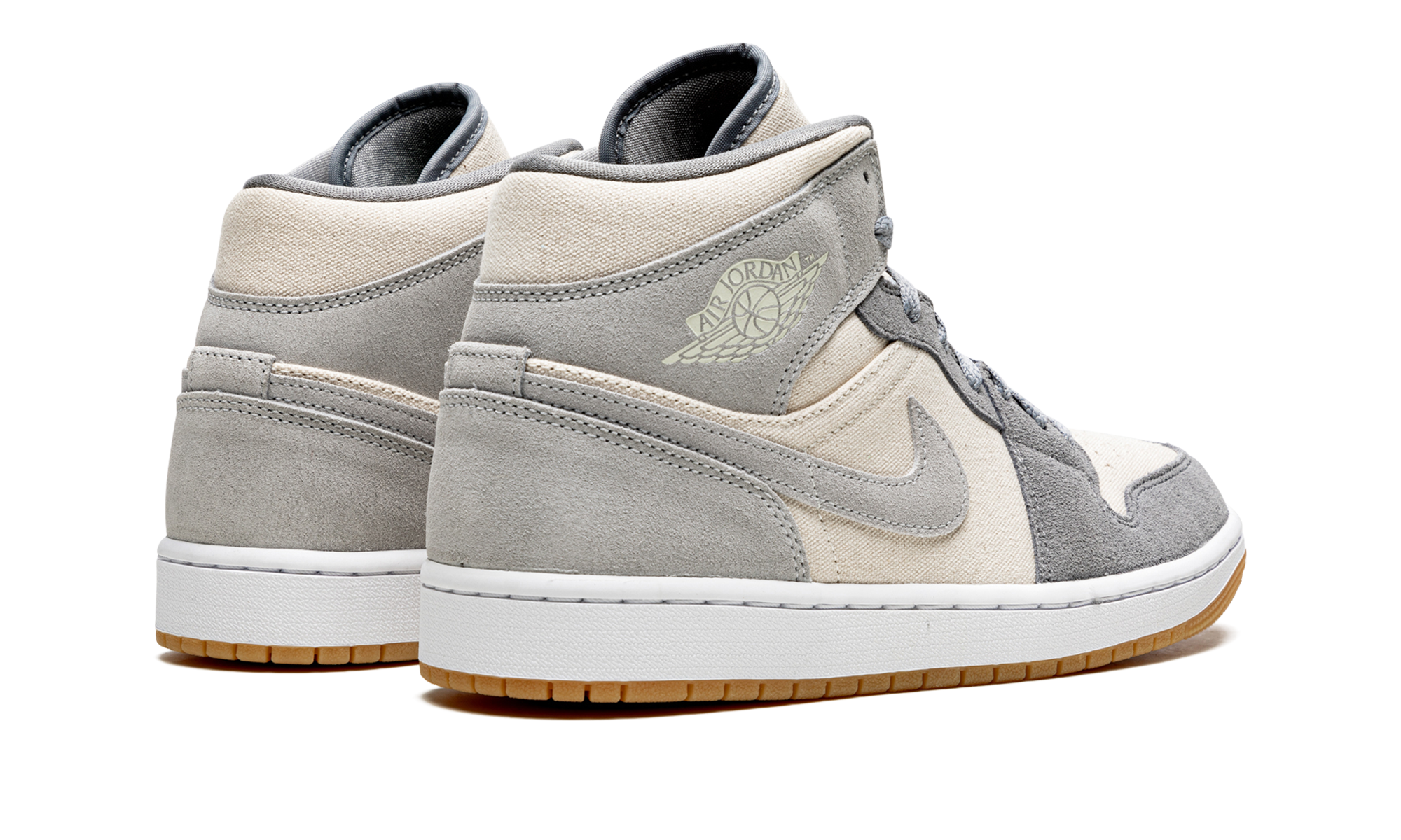 Air Jordan 1 Mid Coconut Milk Particle Gray 3