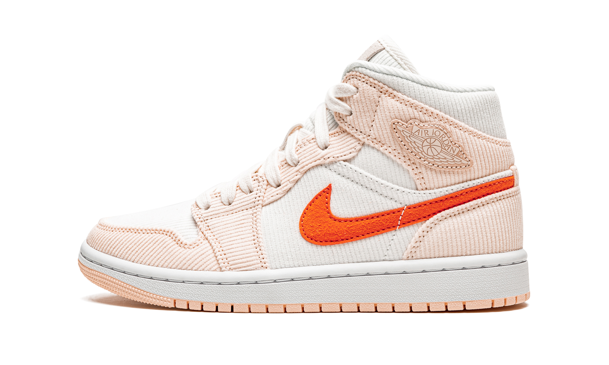 Air Jordan 1 Mid Corduroy Sail Rose 1