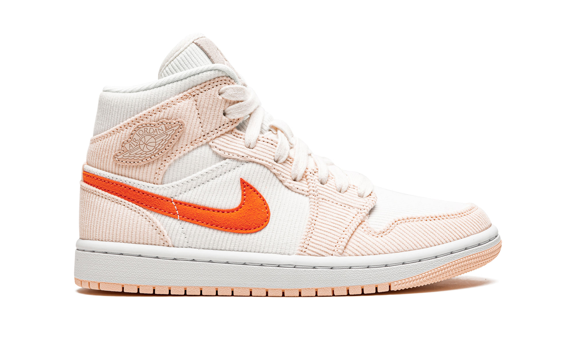 Air Jordan 1 Mid Corduroy Sail Rose 7