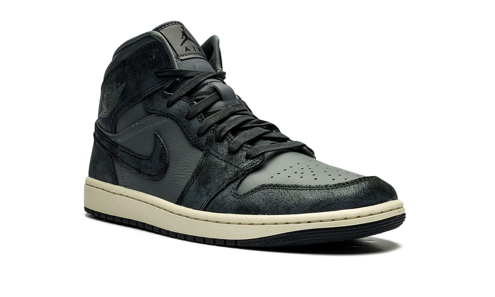 Air Jordan 1 Mid Distressed Smoke Gray 2