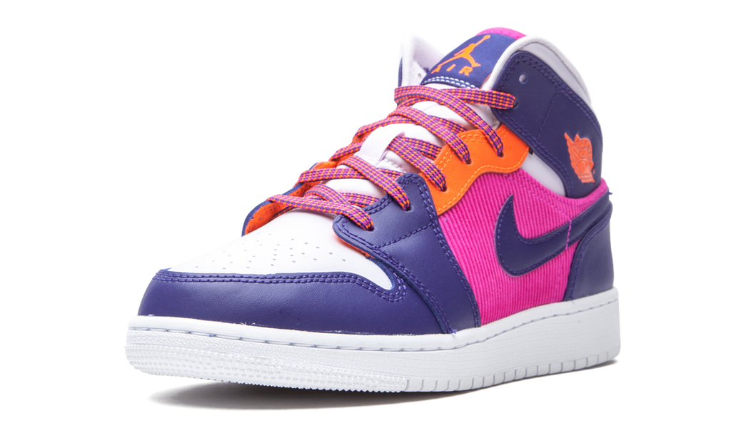 Air Jordan 1 Mid Fire Pink Barely Grape (GS) 4