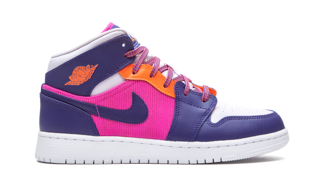 Air Jordan 1 Mid Fire Pink Barely Grape (GS) 6