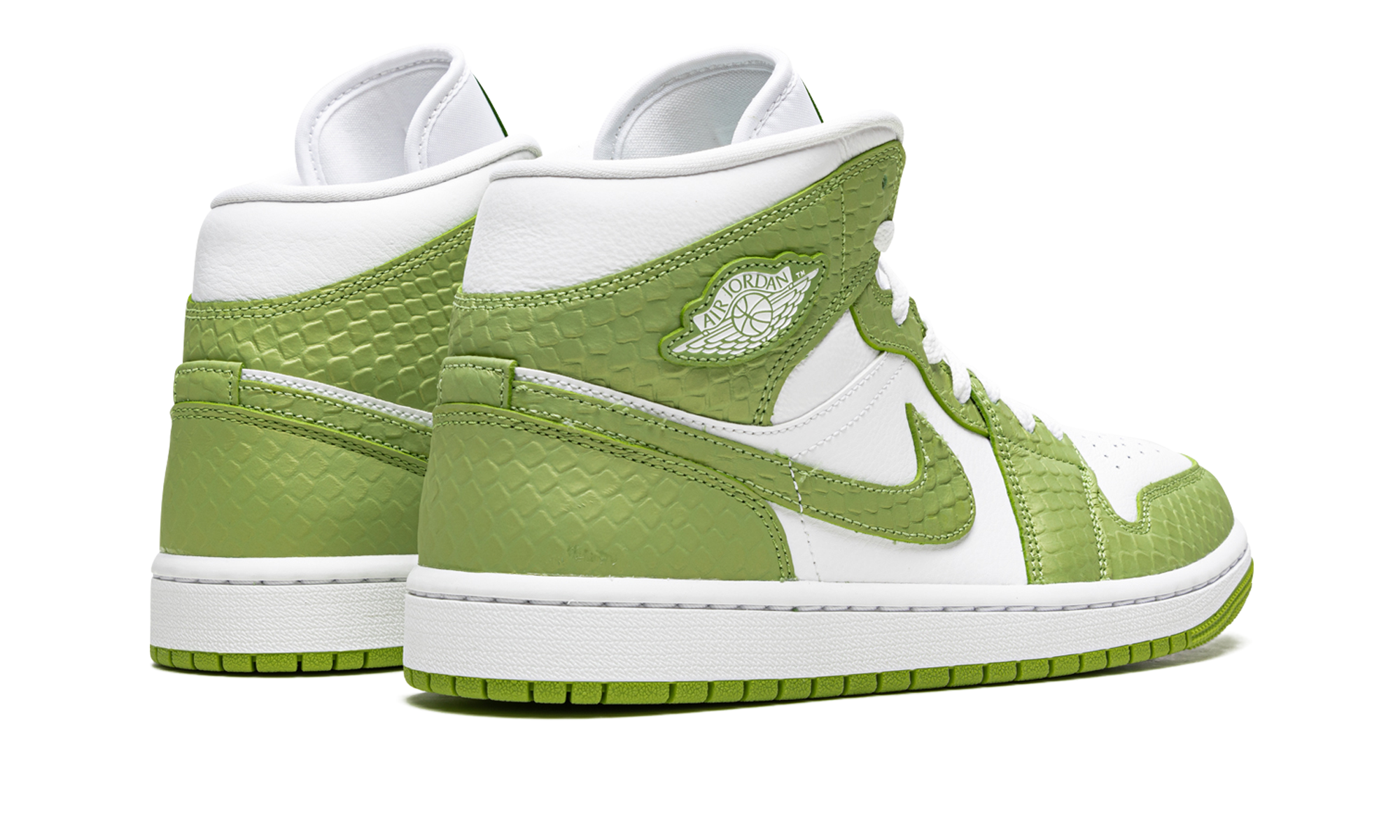 Air Jordan 1 Mid Green Python 3