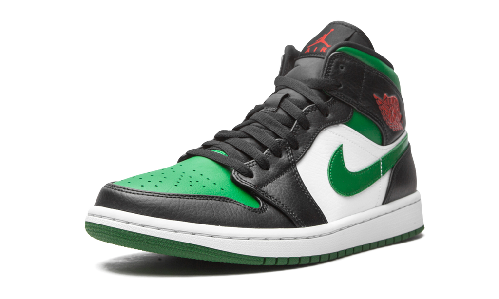 Air Jordan 1 Mid Green Toe 4