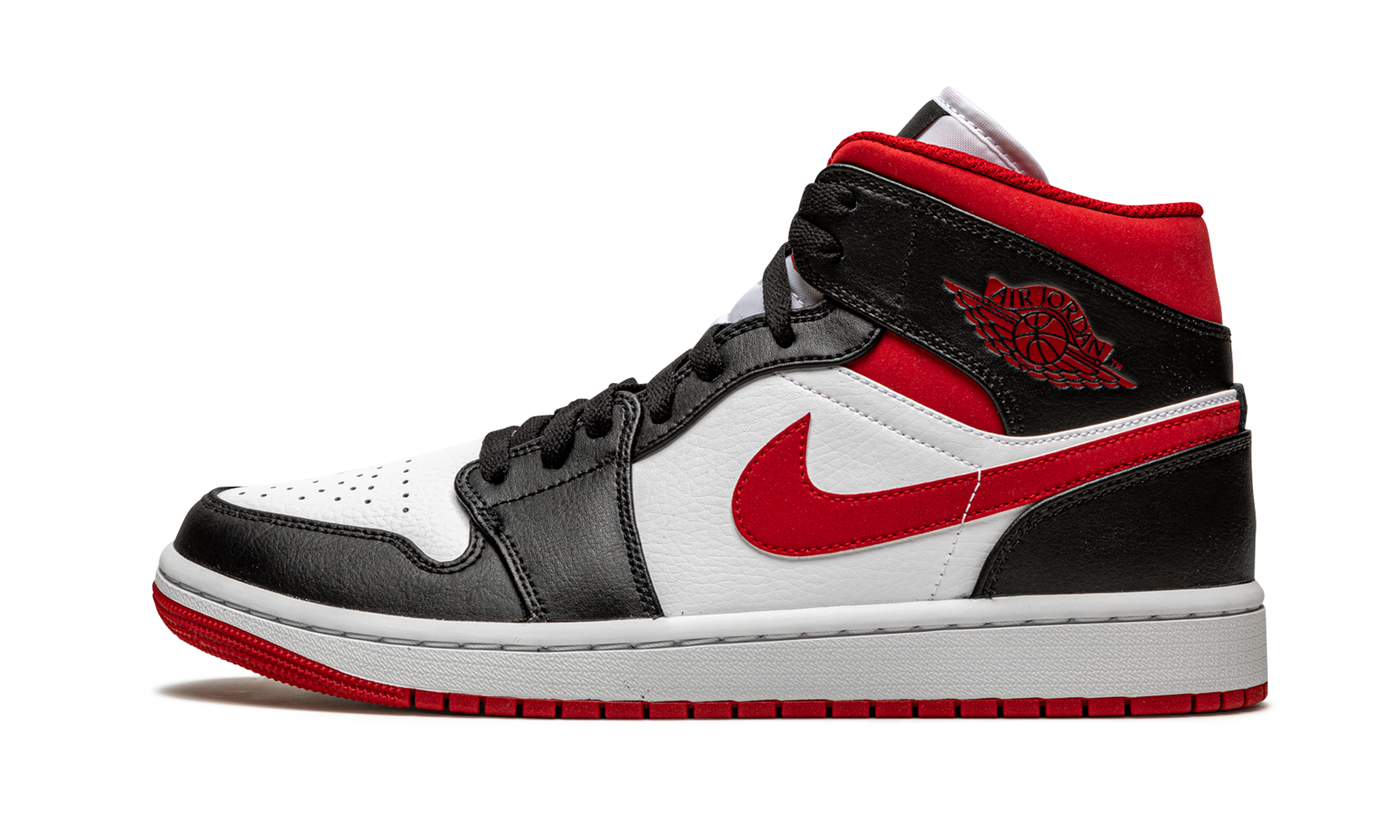 Air Jordan 1 Mid Gym Red Black White 5