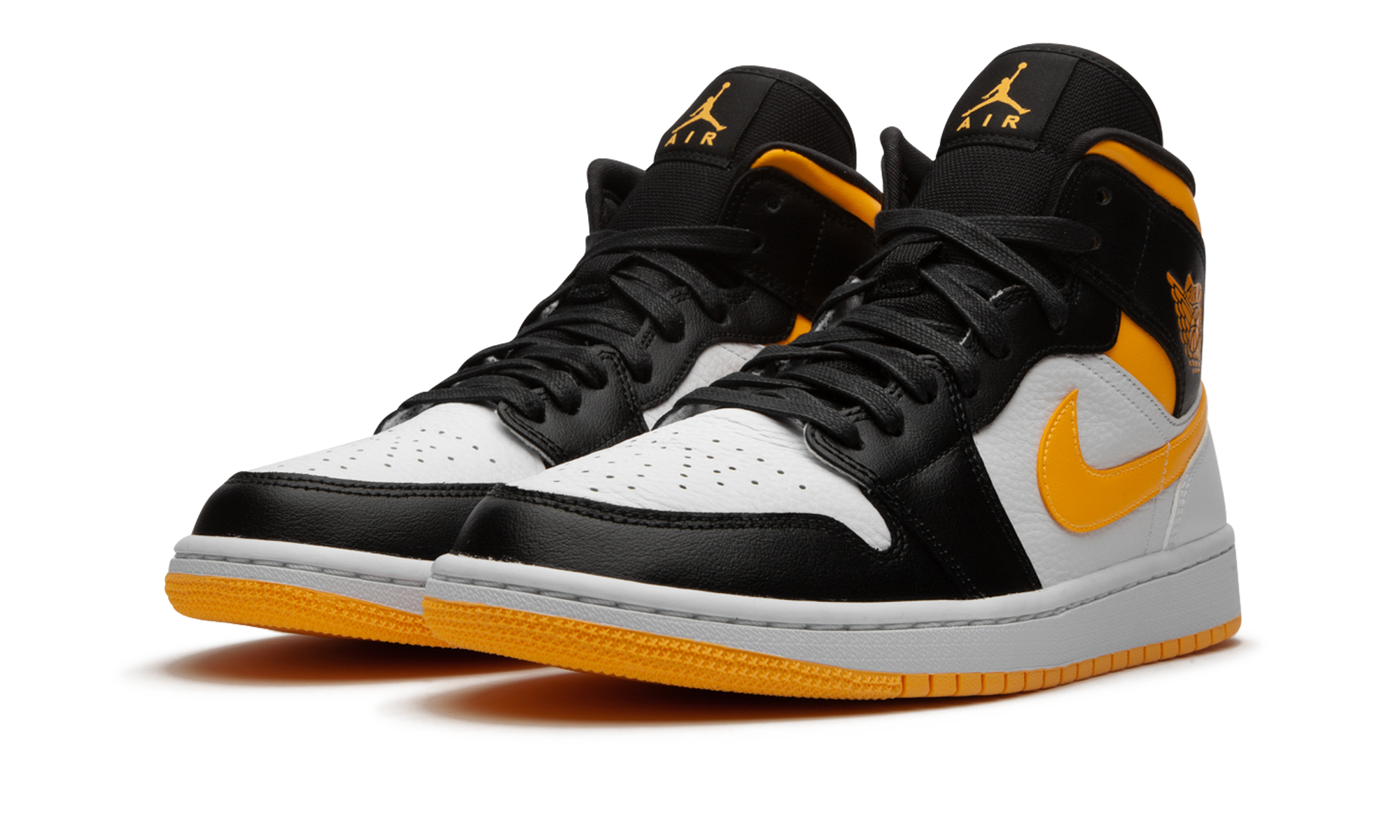 Air Jordan 1 Mid Laser Orange Black (W) 2