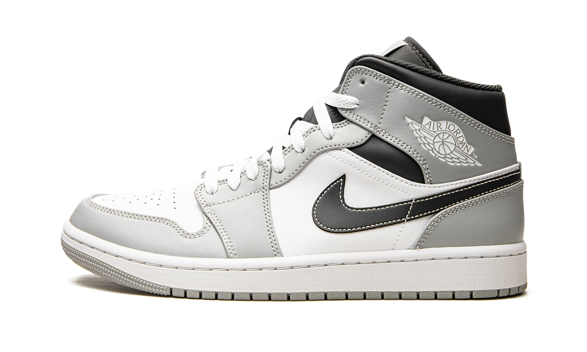 Air Jordan 1 Mid Light Smoke Grey Anthracite 1